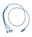 Versatile 5 in 1 recycled aluminium charging cable one size royal blue Generic