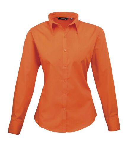 Premier - Chemisier à manches longues - Femme (Orange) - UTRW1090
