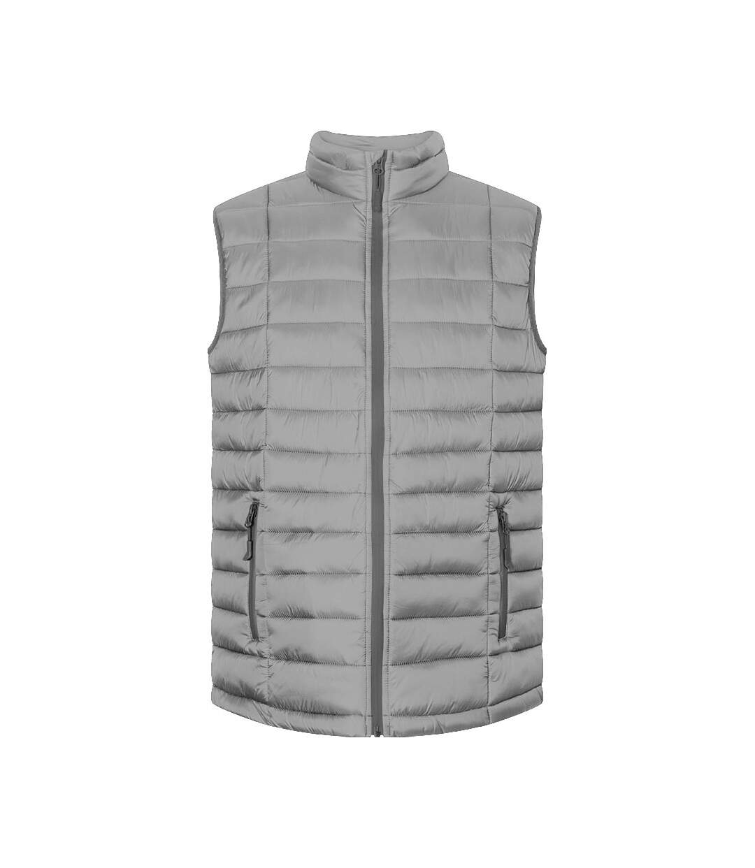 Doudoune Sans Manches Homme Nouveau Gris Clair Uni Promodoro-1