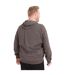 Rockford sweat à capuche zippé grande taille homme gris Duke