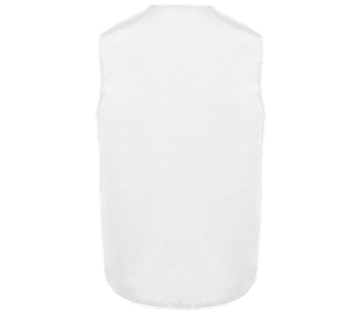 Gilet sans manches multipoches polycoton - Unisexe - WK609 - blanc-2