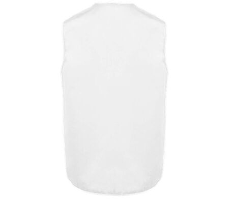 Gilet sans manches multipoches polycoton - Unisexe - WK609 - blanc