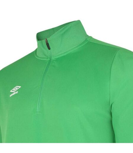 Mens Club Essential Half Zip Sweatshirt Emerald Umbro