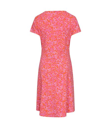 Womens/ladies orchid leaves dress bright pink Mountain Warehouse
