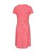 Womens/ladies orchid leaves dress bright pink Mountain Warehouse-2