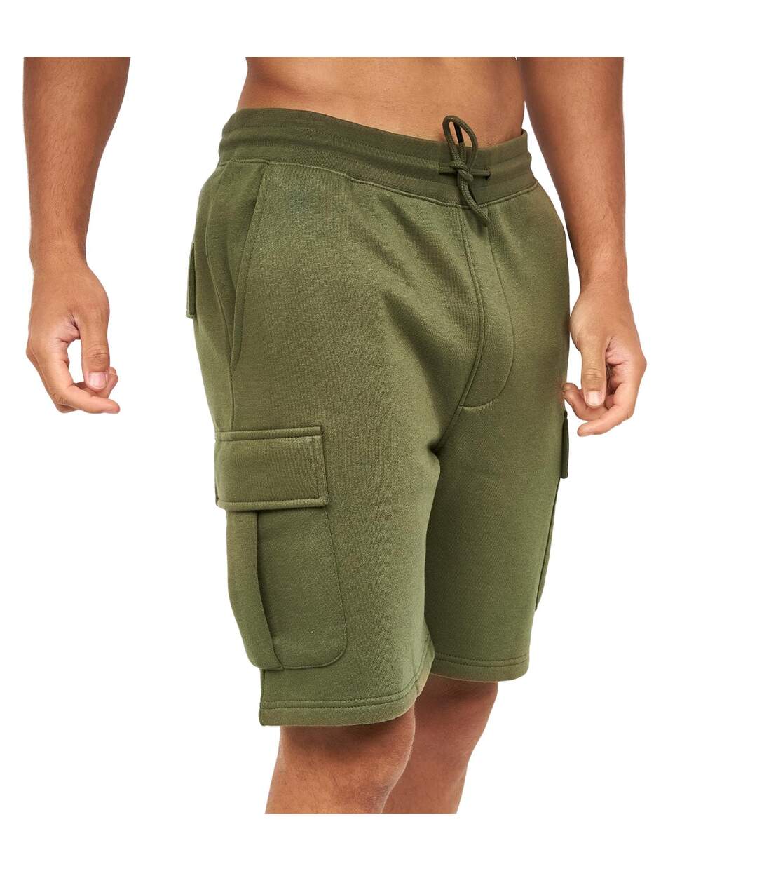 Short cargo seagaro homme olive foncée Crosshatch-1