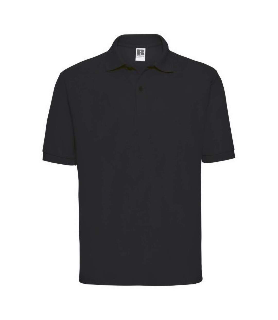 Jerzees Colours Mens 65/35 Hard Wearing Pique Short Sleeve Polo Shirt (Black)