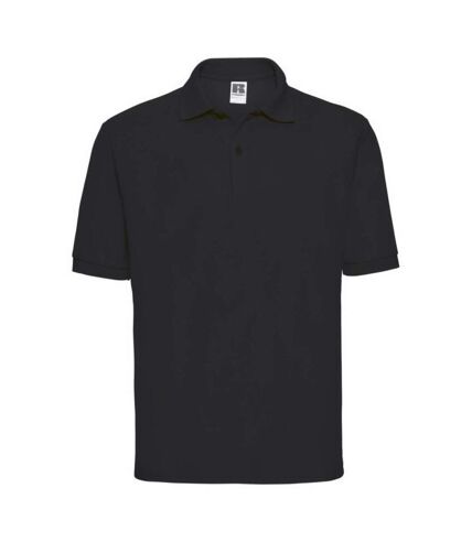 Russell Mens Classic Short Sleeve Polycotton Polo Shirt (Black) - UTBC566