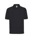 Jerzees Colours Mens 65/35 Hard Wearing Pique Short Sleeve Polo Shirt (Black)
