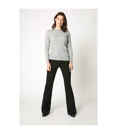 Maine Womens/Ladies Cotton Bootcut Jeans (Black)