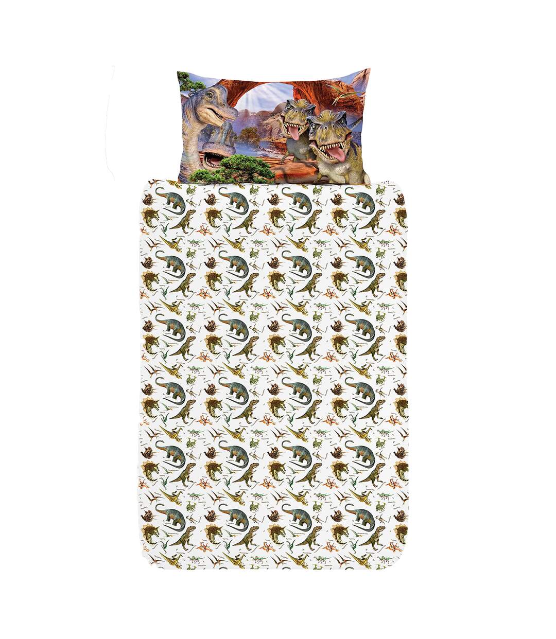 Dinosaurs Reversible Duvet Set Multicoloured Selfies-3