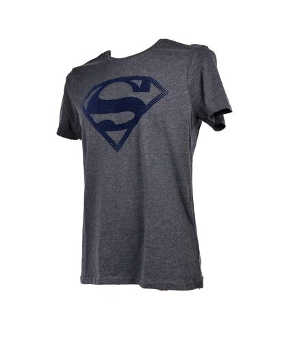 T shirt homme Licence Superhéros: Superman, Batman, Avengers..- Assortiment modèles photos selon arrivages- Er3533 Superman Anthracite
