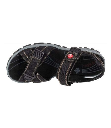 Sandales Style Détail Contrasté Femme Noir Rieker