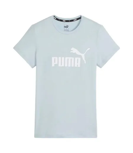 T-shirt Motif/style Logo Essential Femme Bleu Clair Puma