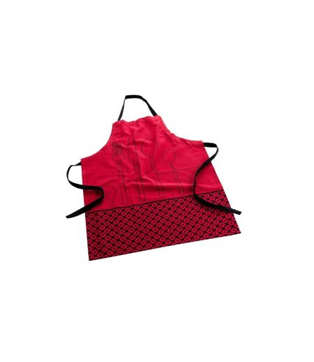 Tablier en Coton Recyclé Cuisiline 84cm Bordeaux