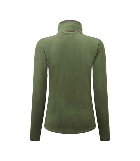 Veste polaire artisan femme vert kaki foncé / marron Premier