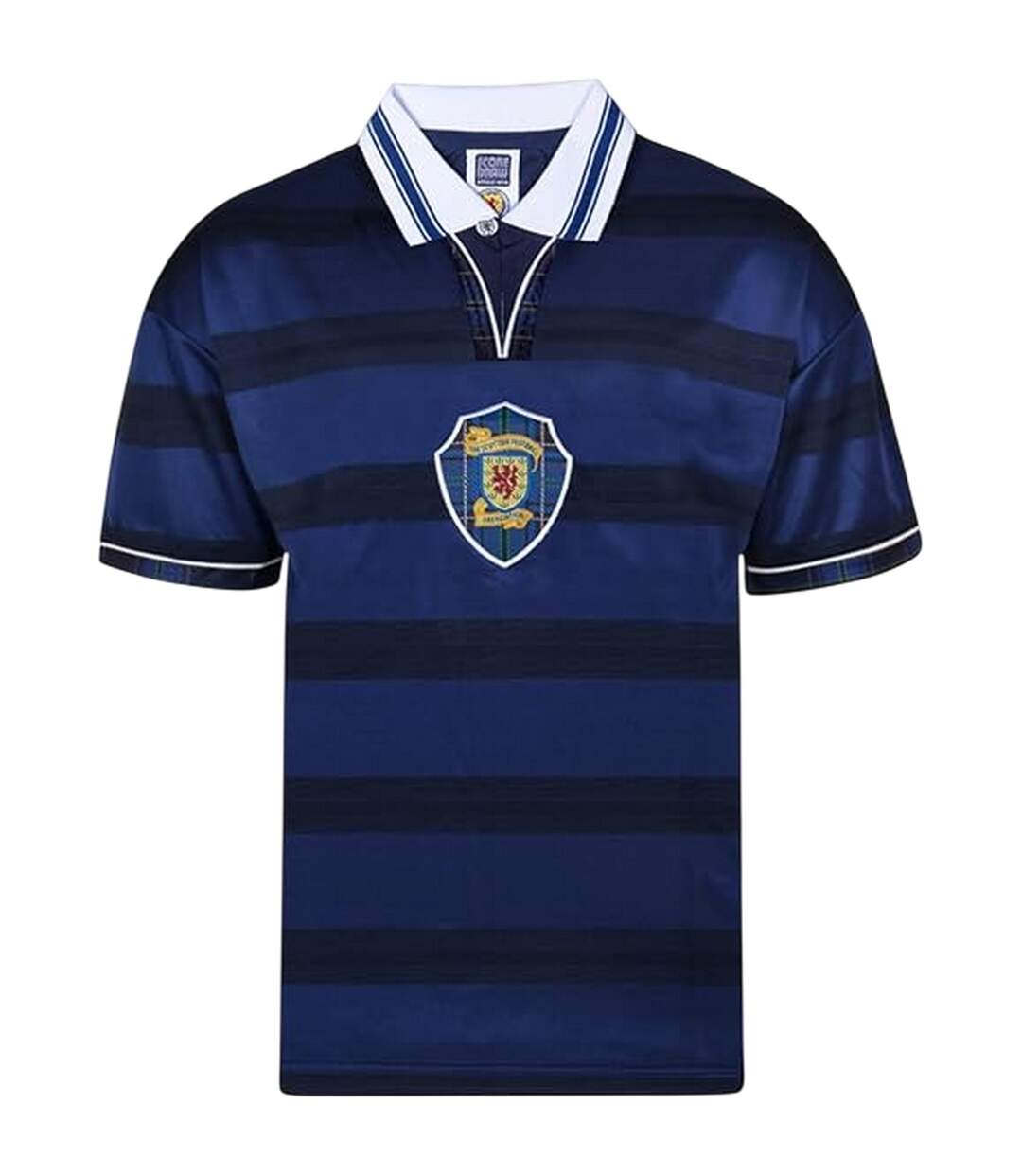 Maillot De Foot Motif/style Écosse Retro International Homme Bleu Blanc Score Draw-2