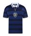 Maillot De Foot Motif/style Écosse Retro International Homme Bleu Blanc Score Draw-2