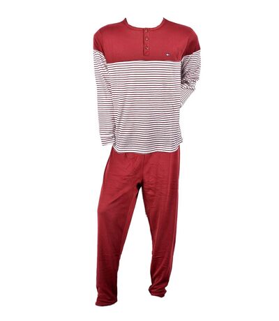 Pyjama Homme Long SWEET SECRET C2708 MARINIERE ROUGE