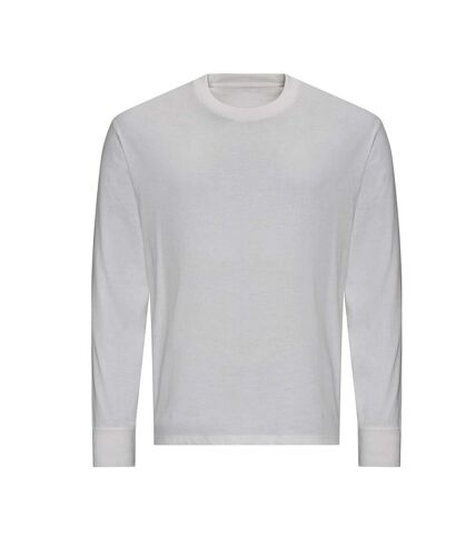 Awdis Unisex Adult Oversized Long-Sleeved T-Shirt (White) - UTPC6402