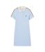 Womens/ladies Monogram Slim T-shirt Dress Blue Print Lacoste-2
