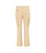 Mens Plain Slim Cargo Trousers Cream SoulCal-2