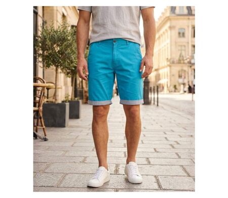 Bermuda uni avec revers CHALLENGER IBIZA1 : le short 100% coton au style casual chic