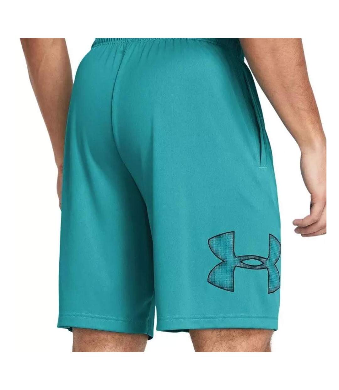 Short de sport turquoise homme under armour tech graphic-2