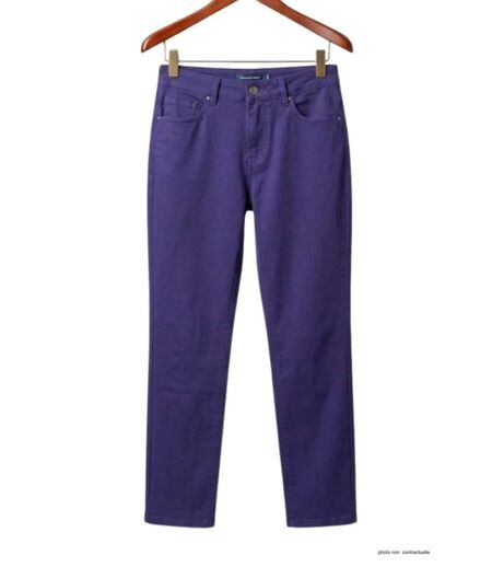 MAYFLOWER CLAUDIA2 : Pantalon femme Bleu Stone Ultra Stretch pour un confort denim total