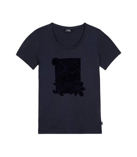 T-shirt marine femme tbs osiattee - l