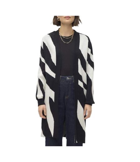 Gilet long blanc/noir imprimé femme vero moda nancy open