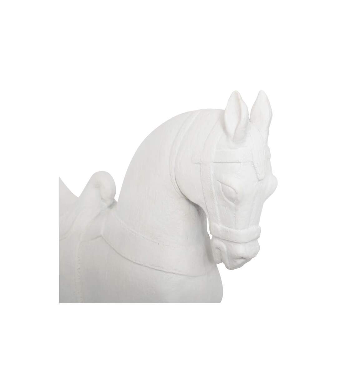 Statuette Déco Cheval Little Cottage 35cm Blanc-2