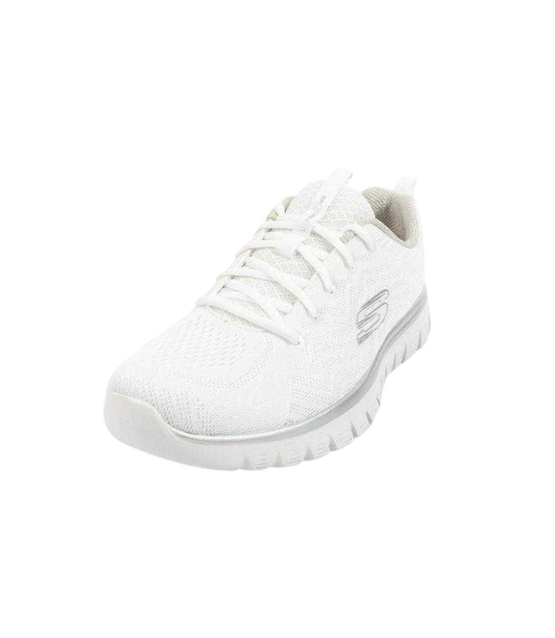 Chaussures Graceful Get Connected Femme Blanc Skechers-4