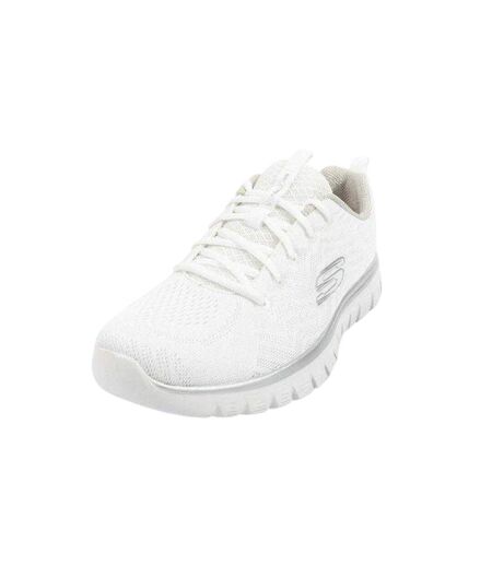Chaussures Graceful Get Connected Femme Blanc Skechers