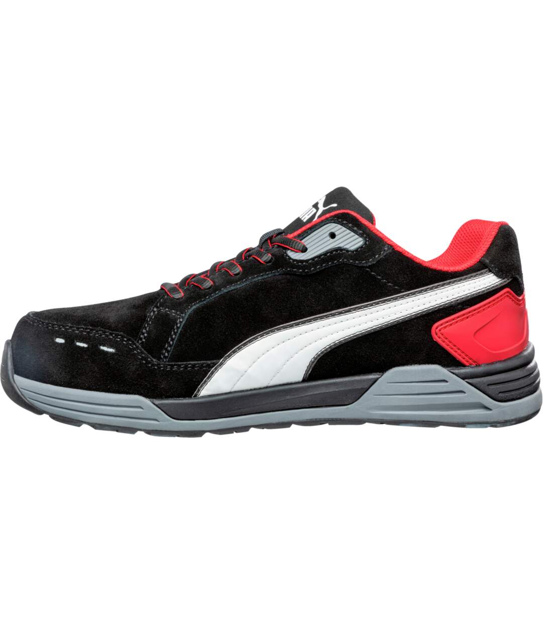 Baskets de sécurité S3 ESD HRO SRC Puma Airtwist noires et rouges