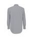 B&C Mens Oxford Long Sleeve Shirt / Mens Shirts (Silver Moon)