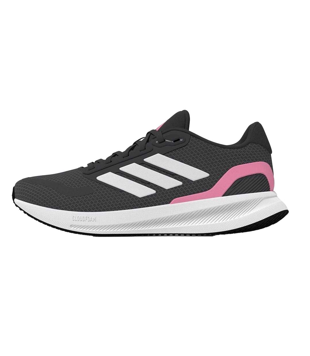 Womens/ladies Runfalcon 5 Shoes Dark Grey Pink Adidas-2
