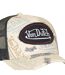 Casquette trucker imprimée avec filet et effet usé avec écusson Cafe Vondutch-3