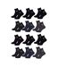 Chaussettes Homme VILLE SERGIO TACCHINI Lot de 12 QUARTER - Pack de 12-1