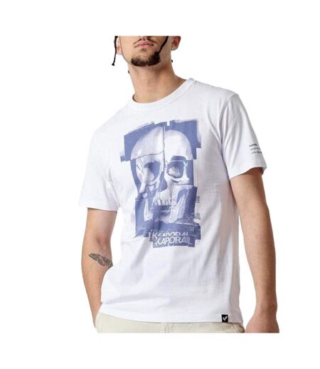 T-Shirt blanc/bleu homme kaporal berto