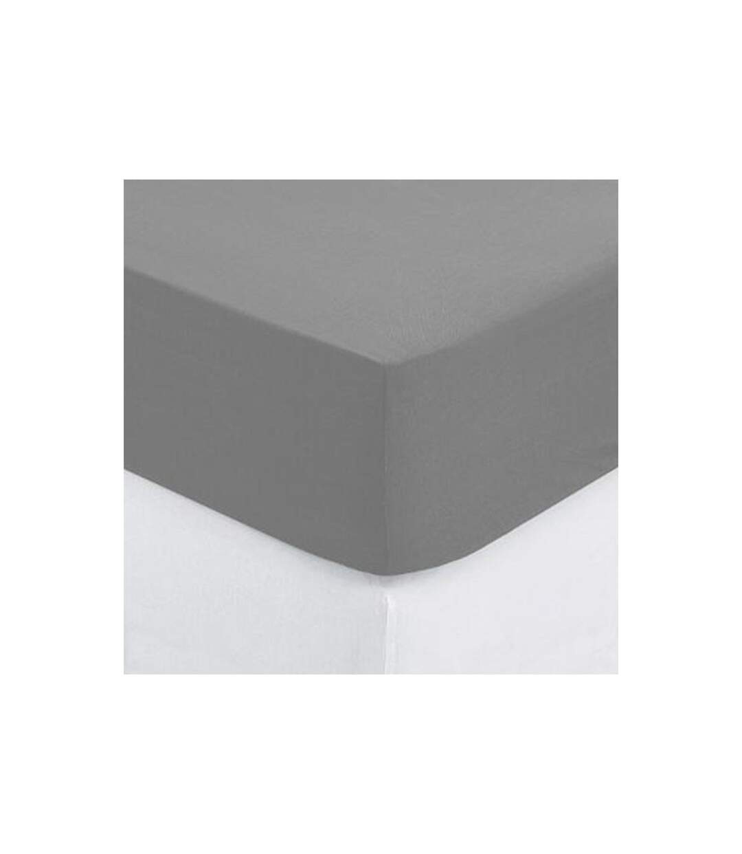 Drap Housse Intérieur 90x190cm Gris-2