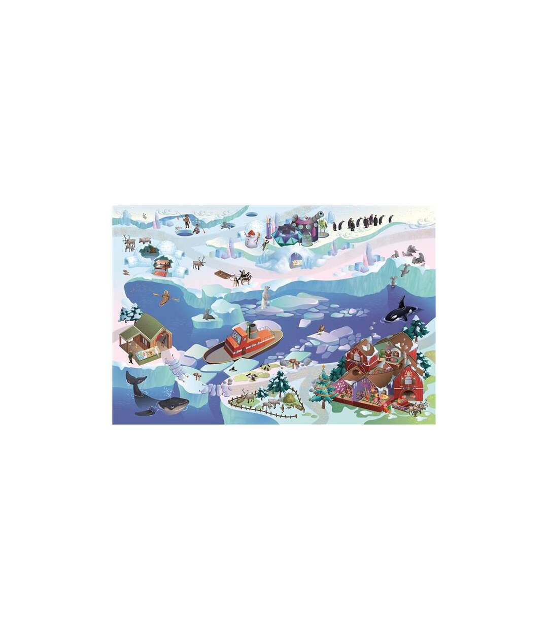 Tapis enfant tissé BANQUISE