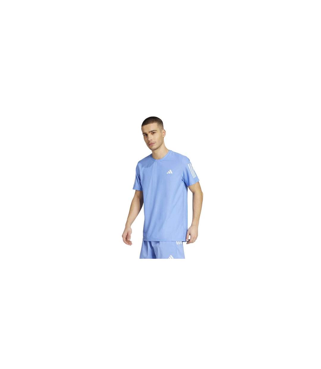 T-shirt The Run Homme Bleu Adidas-1