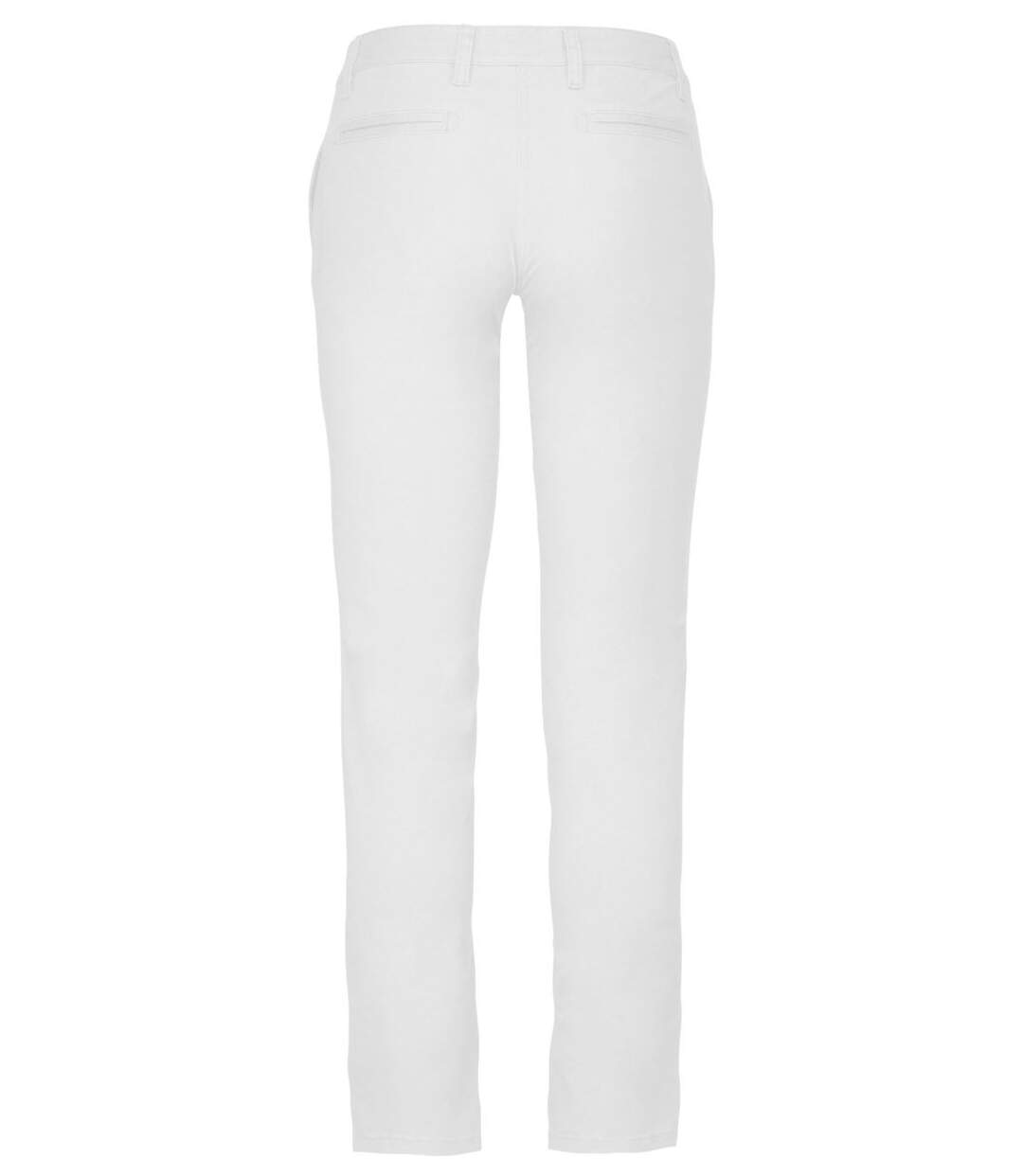 pantalon chino pour femme - K741 - blanc