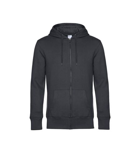 Sweat À Capuche Zippé Mens King Anthracite B&C