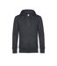 Sweat À Capuche Zippé Mens King Anthracite B&C-1