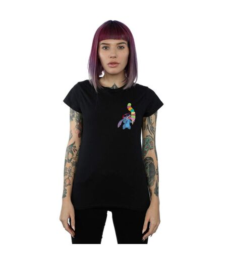 Disney - T-shirt LILO AND STITCH ICE CREAM - Femme (Noir) - UTBI25376