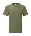 T-shirt iconic homme olive classique Fruit of the Loom Fruit of the Loom