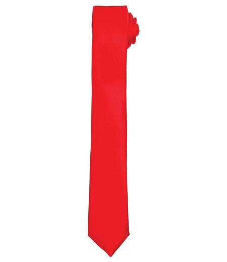 Cravate fine - PR793 - rouge