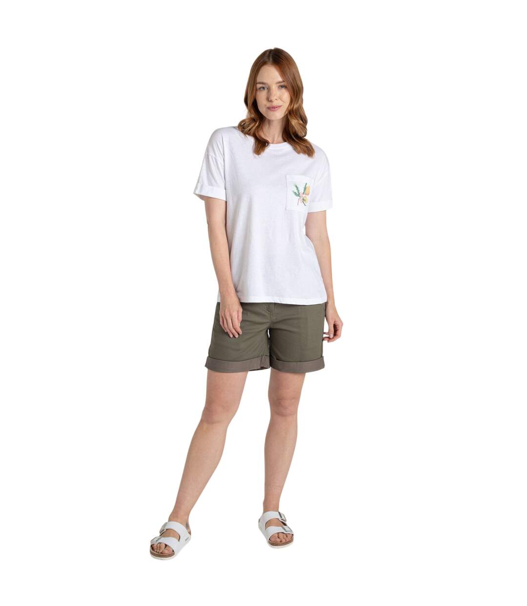 T-shirt Manches Courtes Motif/style Agrumes Femme Blanc Craghoppers-4